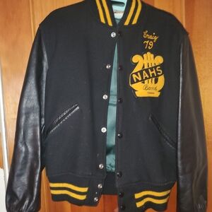 Black and Yellow Varsity Jacket